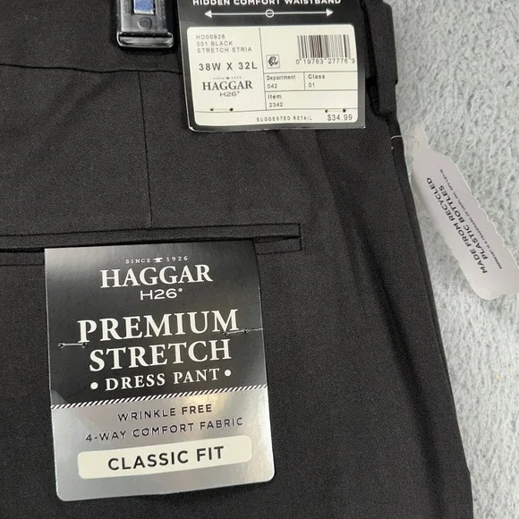 Haggar H26 Dress Pants Mens 38X32 Black Premium Stretch Classic Fit  Straight NEW is available for purchase on au PAY Market - Imported Goods  Online Store Co.Ltd. | au PAY Market -